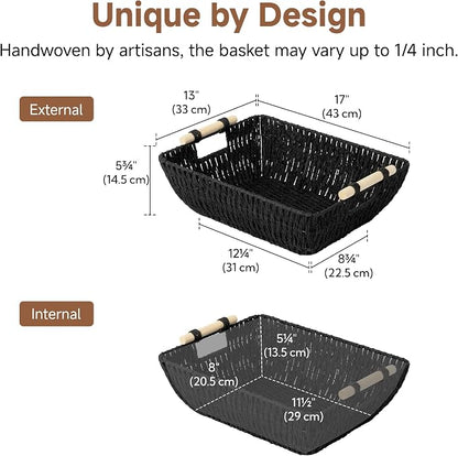 StorageWorks Large Wicker Storage Basket - Image 2