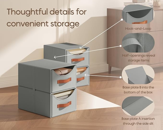 Homsorout Stackable Storage Drawers - Image 6