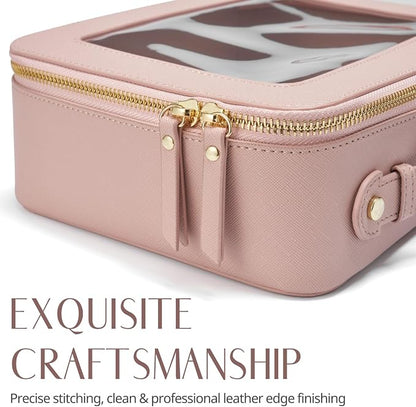 Popvibe Clear Makeup Bag Travel Cosmetic Case Transparent Toiletry Bag - Image 8