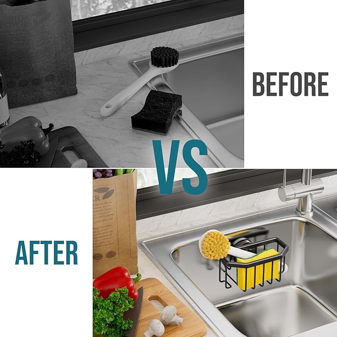 TAILI Sponge Holder with Strong Suction Cup, Dish Sponge Caddy Inside Sink - Image 6