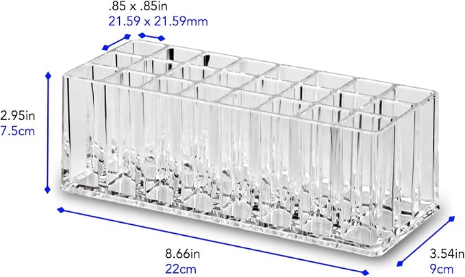 BY ALEGORY Acrylic Rollerball Perfume Organizer Beauty Scent Holder 24 Space - Image 4