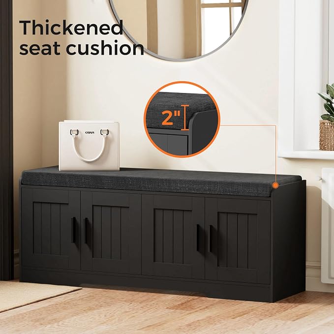 Homleke 2-Tier Storage Bench, Shoe Bench - Image 5