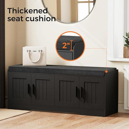 Homleke 2-Tier Storage Bench, Shoe Bench - Image 5