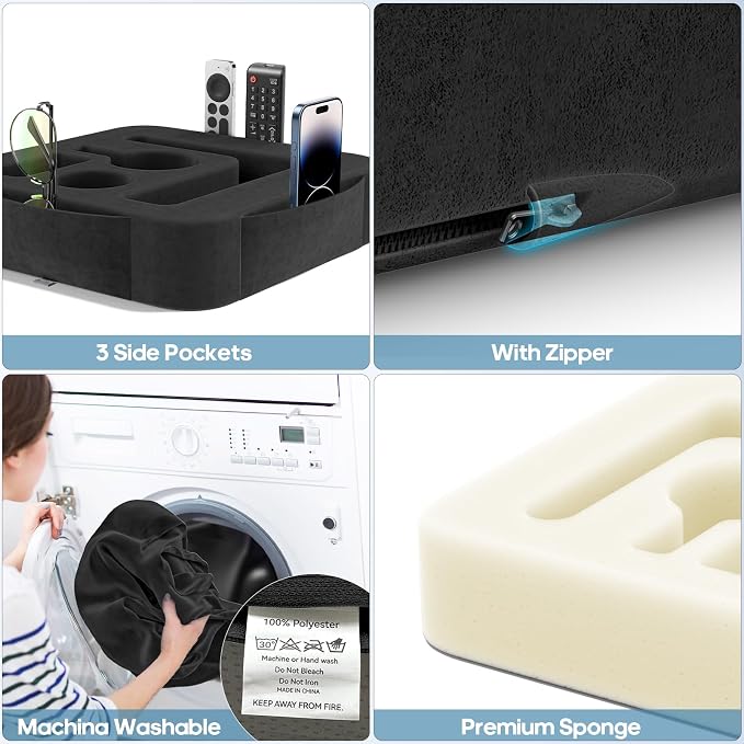Couch Cup Holder Pillow, Sofa and Bed Caddy - Image 6