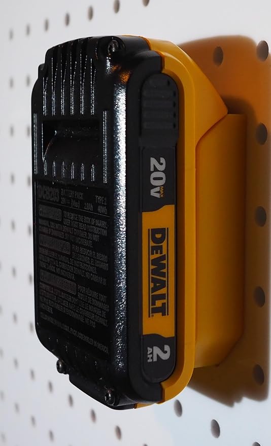 Pegboard Mount Compatible with Dewalt Battery - Image 4