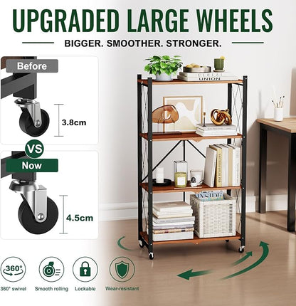 black leopard 4-Tier Foldable Shelf - Image 3