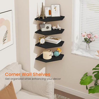 Corner Floating Shelves, Corner Shelves Wall Mounted - Image 4