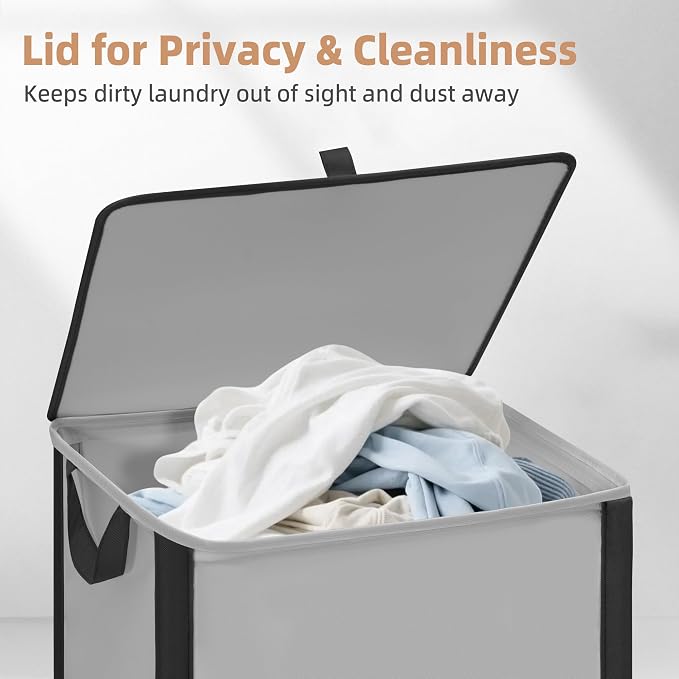 STORAGE MANIAC Rolling Laundry Hamper - Image 3