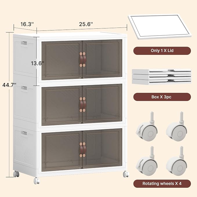 752QT Extra Large Stackable Storage Bins - Image 2