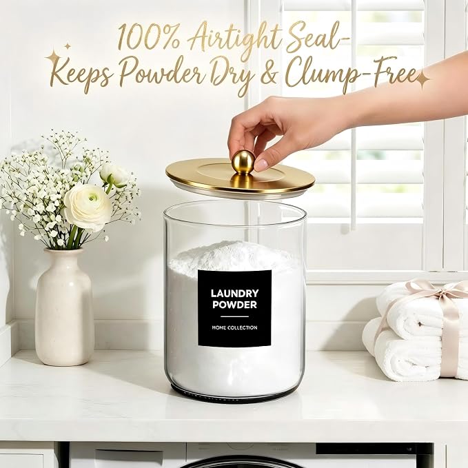 Glass Jars for Laundry Room Organization, Laundry Pods Container - Image 7