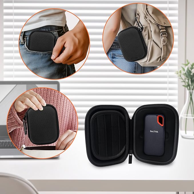 Hard Case for SanDisk Extreme Portable SSD 500GB 1TB 2TB 4TB 8TB External Solid - Image 5