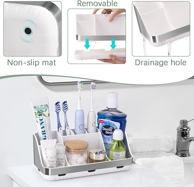 Toothbrush Holders for Bathrooms Countertop Organizer - Image 4