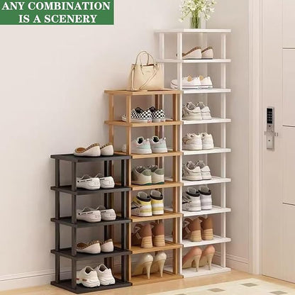 SAN HE Bamboo Shoe Rack 17 Tier- Vertical Shoe Rack - Image 8