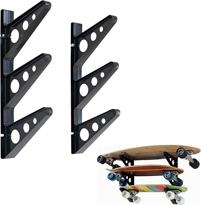 StoreYourBoard Skateboard Rack, 3 Board Wall Storage Mount, Home and Garage - Image 6