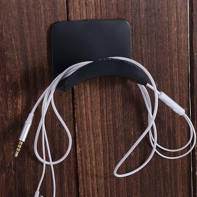 2Pcs Headphone Bracket, Wall-Mounted Headphone Holder, Stick-on Headset Hook - Image 4