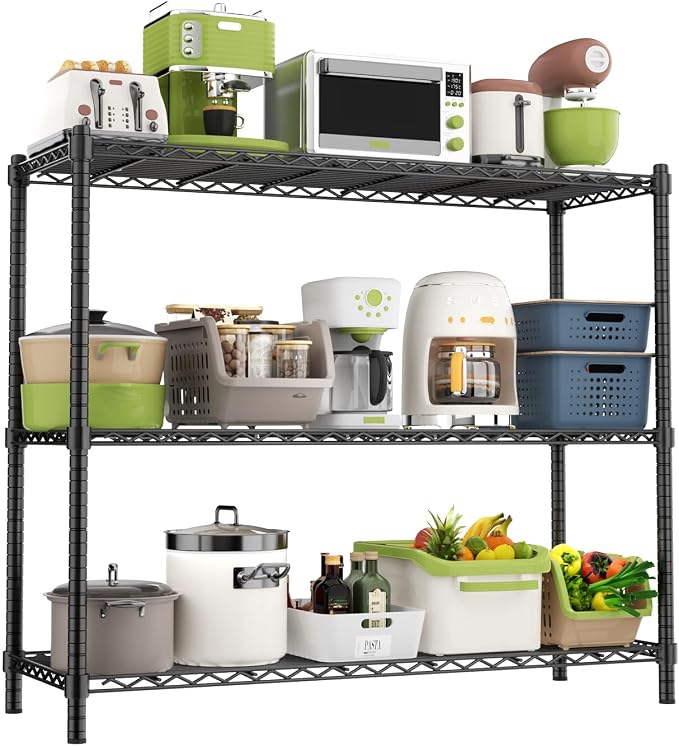 Storage Shelves Heavy Duty, 3-Tier Adjustable Metal Industrial Utility Shelf - Image 8