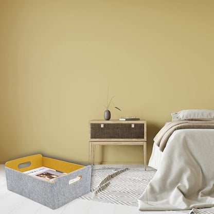 Welaxy Storage Baskets Collapsible Felt Storage bin Foldable Shelf Drawers - Image 2