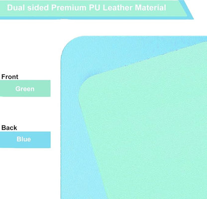 SUJAYU Dual Sided PU Leather Desk Pad, Mouse Pad, Office Desk Mat, Non-Slip - Image 3