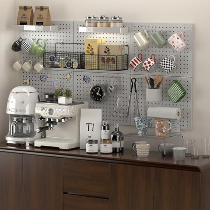 Pegboard, Metal PegBoard Panels, Steel Wall Pegboard, Metal Peg Board Wall - Image 4