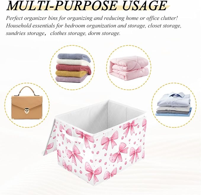 Bows and Polka Dots Storage Bins - Image 7