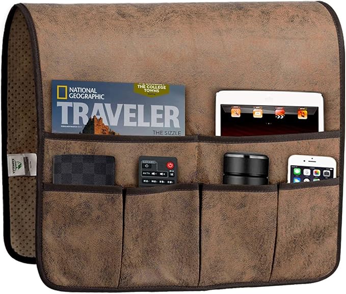 HAOMAIJIA Anti Slip Sofa Armrest Organizer Arm Chair Bedside Caddy Storage by HAOMAIJIA