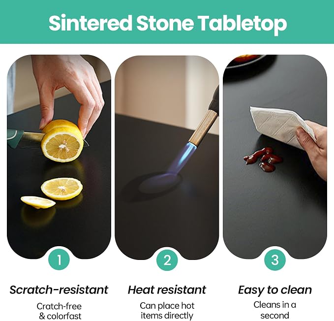 11.8" Lazy Susan Turntable – 360° Sinteredstone Silent Anti-Slip Turntable - Image 5