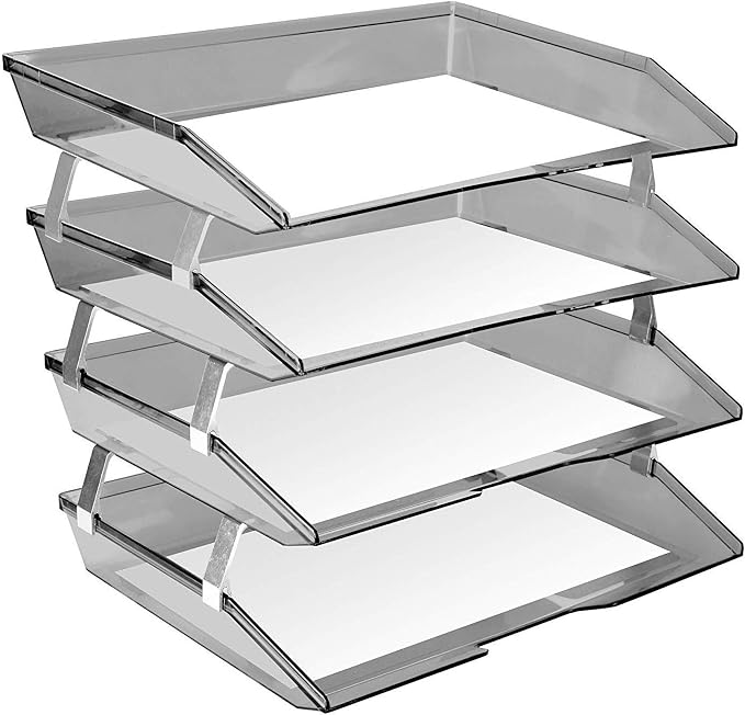 Acrimet Facility 4 Tier Letter Tray, Side Load, Letter Size/A4, Desktop File - Image 2