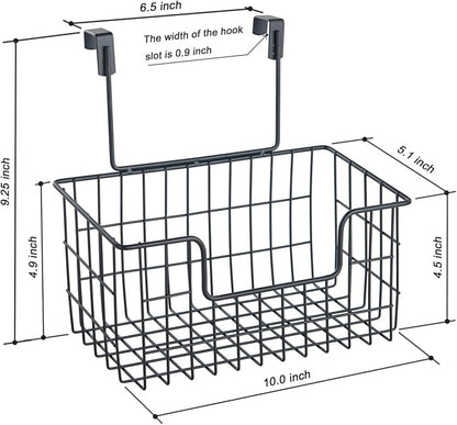 JUNCHU CHERRY Wire Hanging Storage Basket 2 Packs, Wall Mounted Kitchen - Image 3