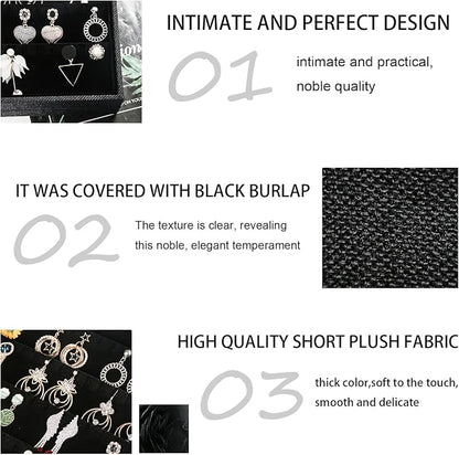 Julysky 2 Pcs/set Stackable Jewelry Organizer Trays，Earrings Tray+Earrings Tray - Image 2