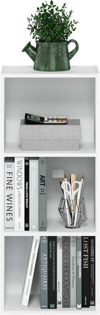 Furinno LUDER Book Shelf, 3-Cube Bookshelf, Bookcase - Image 4