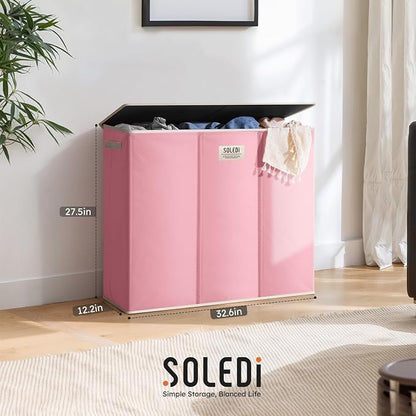 SOLEDI 180L 3-Section Laundry Hamper - Image 7