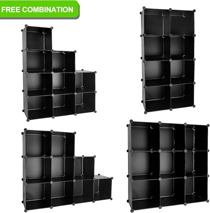TUMUCUTE Cube Storage Organizer, 9-Cube DIY Plastic Closet Cabinet Modular - Image 4