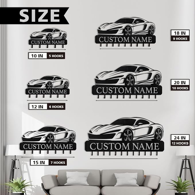 Personalized Key Holder Wall Mount - Image 6