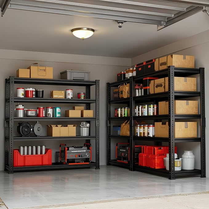 Heavy Duty 5-Tier Shelving Unit, 2500 LBS Capacity Storage Shelves - Image 8