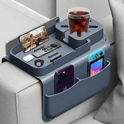 Silicone Couch Cup Holder Tray by Lebreary