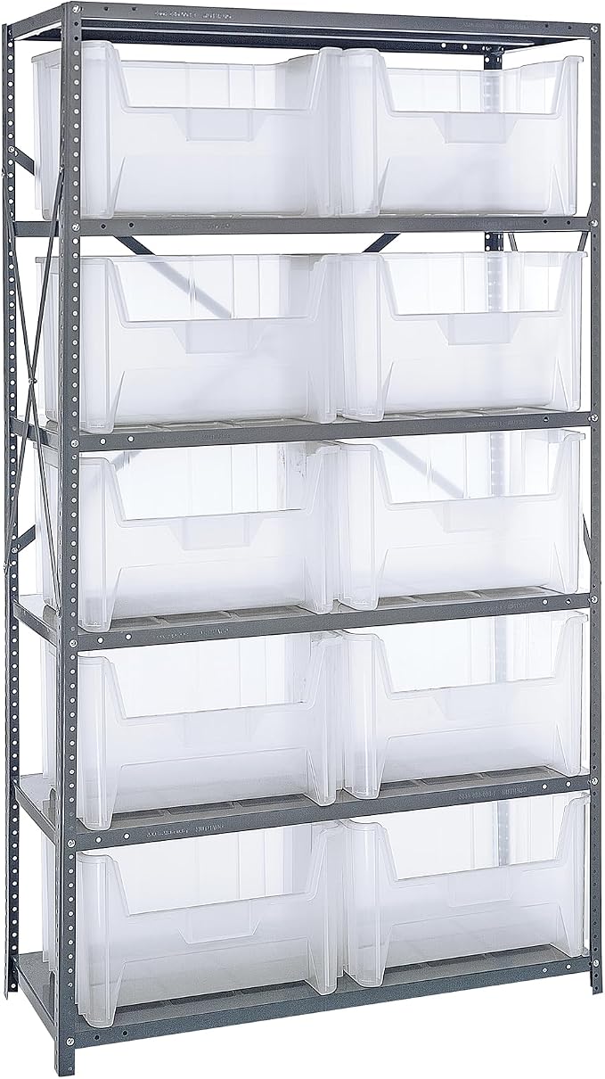 Quantum Storage Systems QSBU-700CL Clear-View Giant Stack 6-Shelf Steel by QuantumStorageSystems