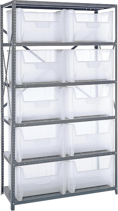 Quantum Storage Systems QSBU-700CL Clear-View Giant Stack 6-Shelf Steel by QuantumStorageSystems