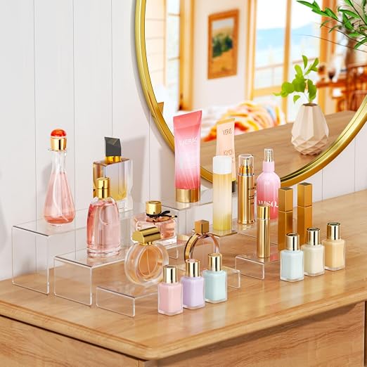 NIUBEE Acrylic Display Riser, Collectibles Display Stands Shelf - Image 2