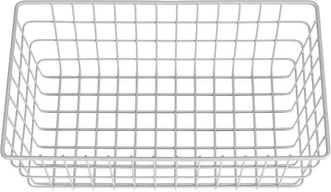 Whitmor 4 Pack Grey Wire Baskets - Image 3