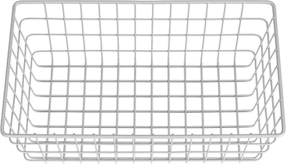 Whitmor 4 Pack Grey Wire Baskets - Image 3