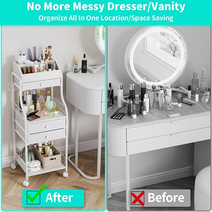 HapiRm Floor Makeup Organizer Storage - Image 8