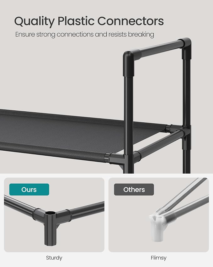 SONGMICS 2-Tier Shoe Rack, Shoe Storage - Image 7