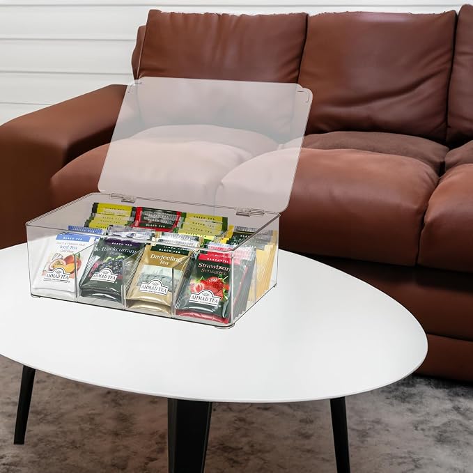 ZEXALOR Clear Tea Bag Organizer, Dresser Organizers Drawer Organzier Storage - Image 6