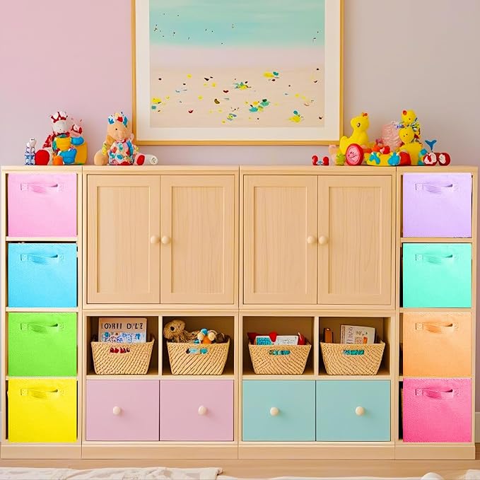 ShellKingdom Storage Bins, Foldable Fabric Storage Cubes And Cloth Storage - Image 5