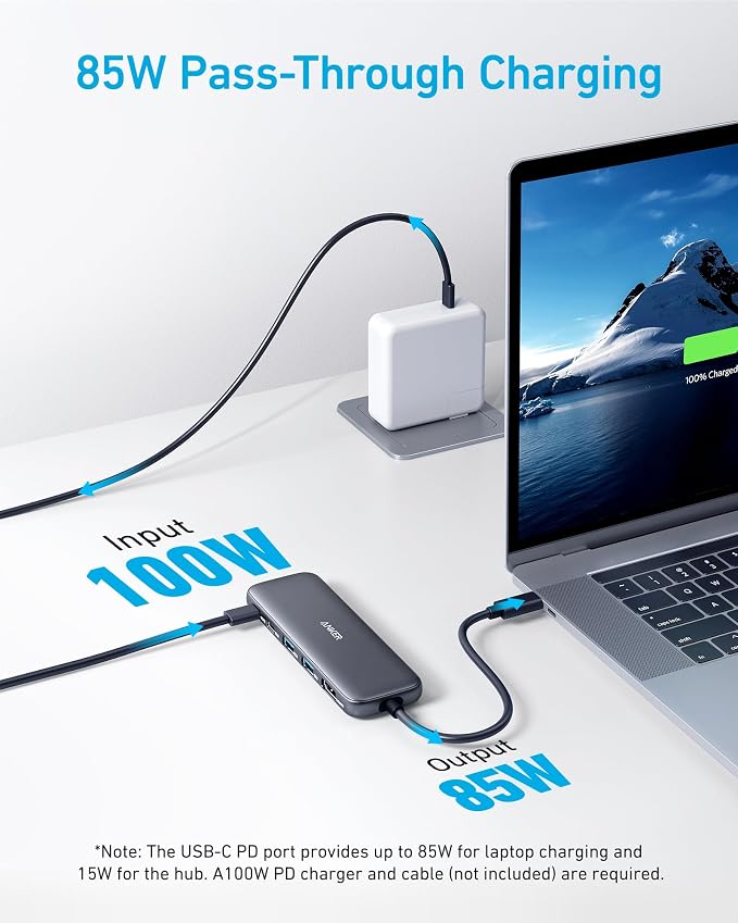 Anker USB C Hub, 5-in-1 USBC to HDMI Splitter - Image 3
