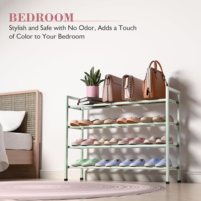 Bumusty 4-Tier Expandable Shoe Rack - Image 6