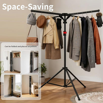 CozyNova Shopping Bag Rack: Adjustable Height & Base, Premium Metal Display - Image 4