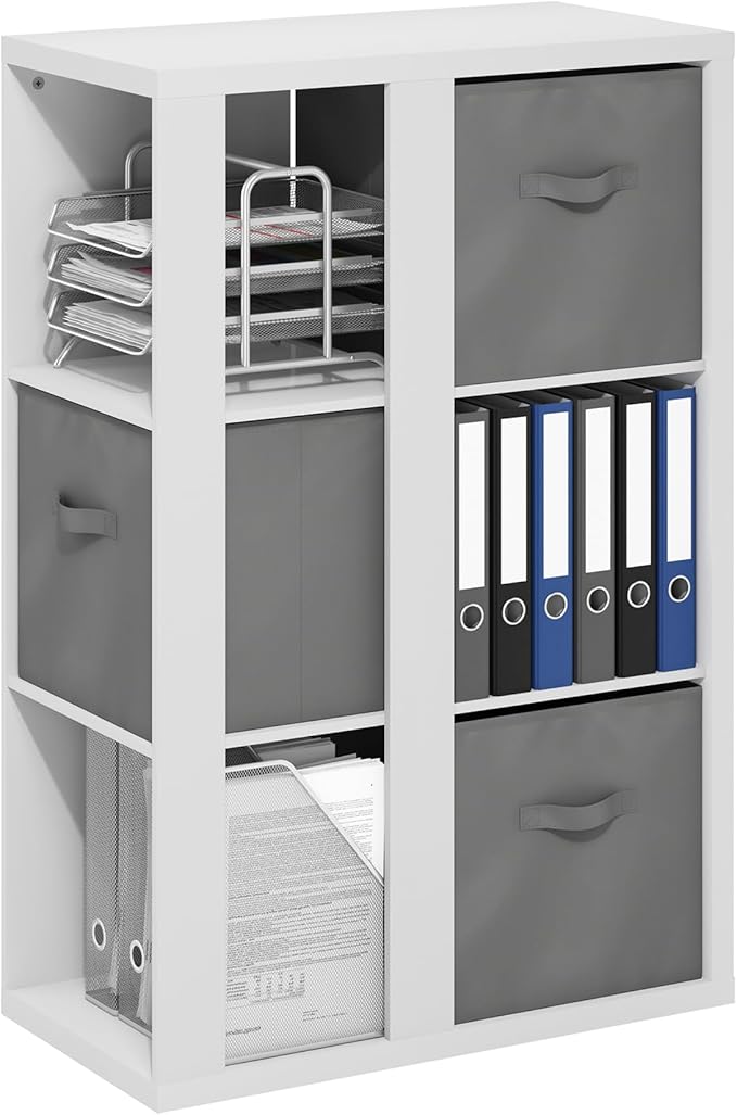 Furinno Viola Book Shelf, 3-Tier Bookshelf, Cube Storage Organizer Bookcase by Furinno-FitsYourSpaceFitsYourBudget