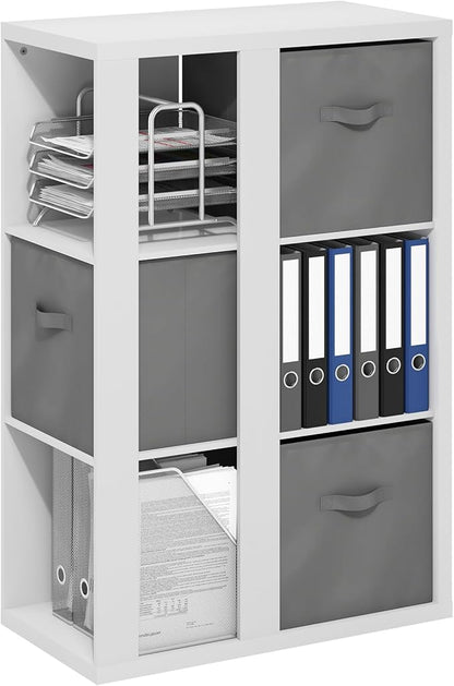 Furinno Viola Book Shelf, 3-Tier Bookshelf, Cube Storage Organizer Bookcase by Furinno-FitsYourSpaceFitsYourBudget