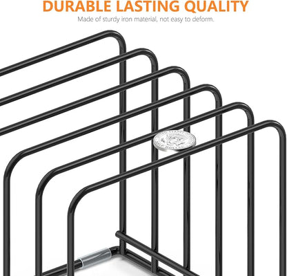 Kitchen Cabinet Organizer, Steel Cookware Holder, Divided Holder - Image 3
